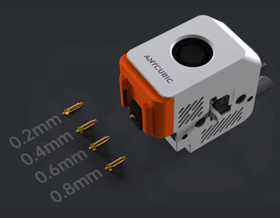 Anycubic Kobra S1 Combo 3D Ptinter comes with Tool-Free Hotend Swap