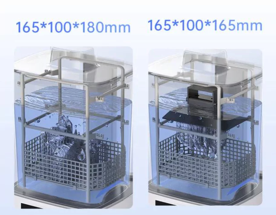 Anycubic Wash & Cure 3 Machine Versatile Cleaning Dimensions