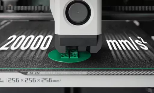 Bambulab P1P comes with CoreXY up to 20000 mm/s² Acceleration