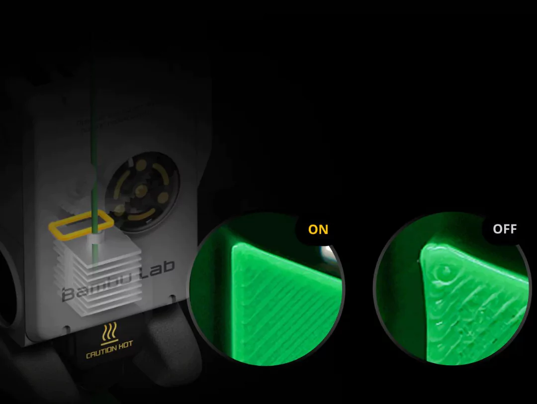 Bambulab A1 Mini comes with Real-Time Flow Rate Compensation