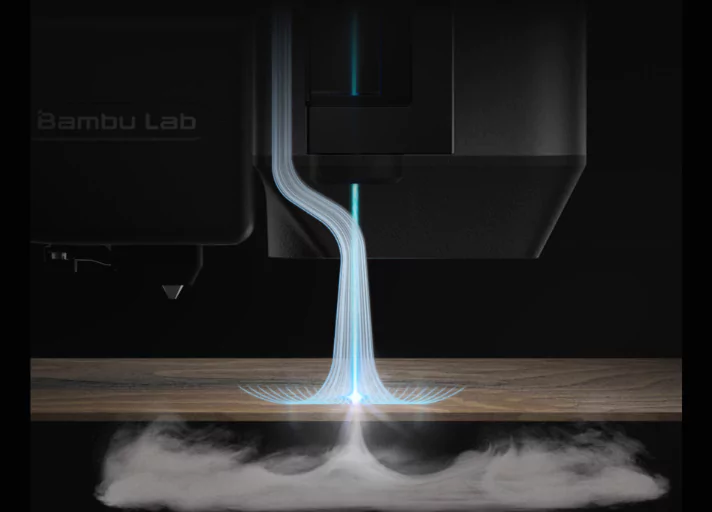 Bamblabs H2D 3D Printer features Air Assist System