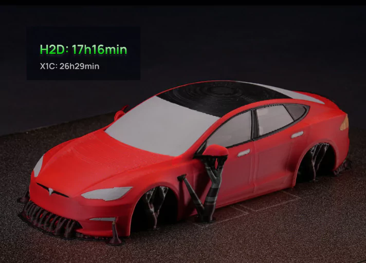 Bamblabs H2D 3D Printer is Vibrant Multi-Color Prints