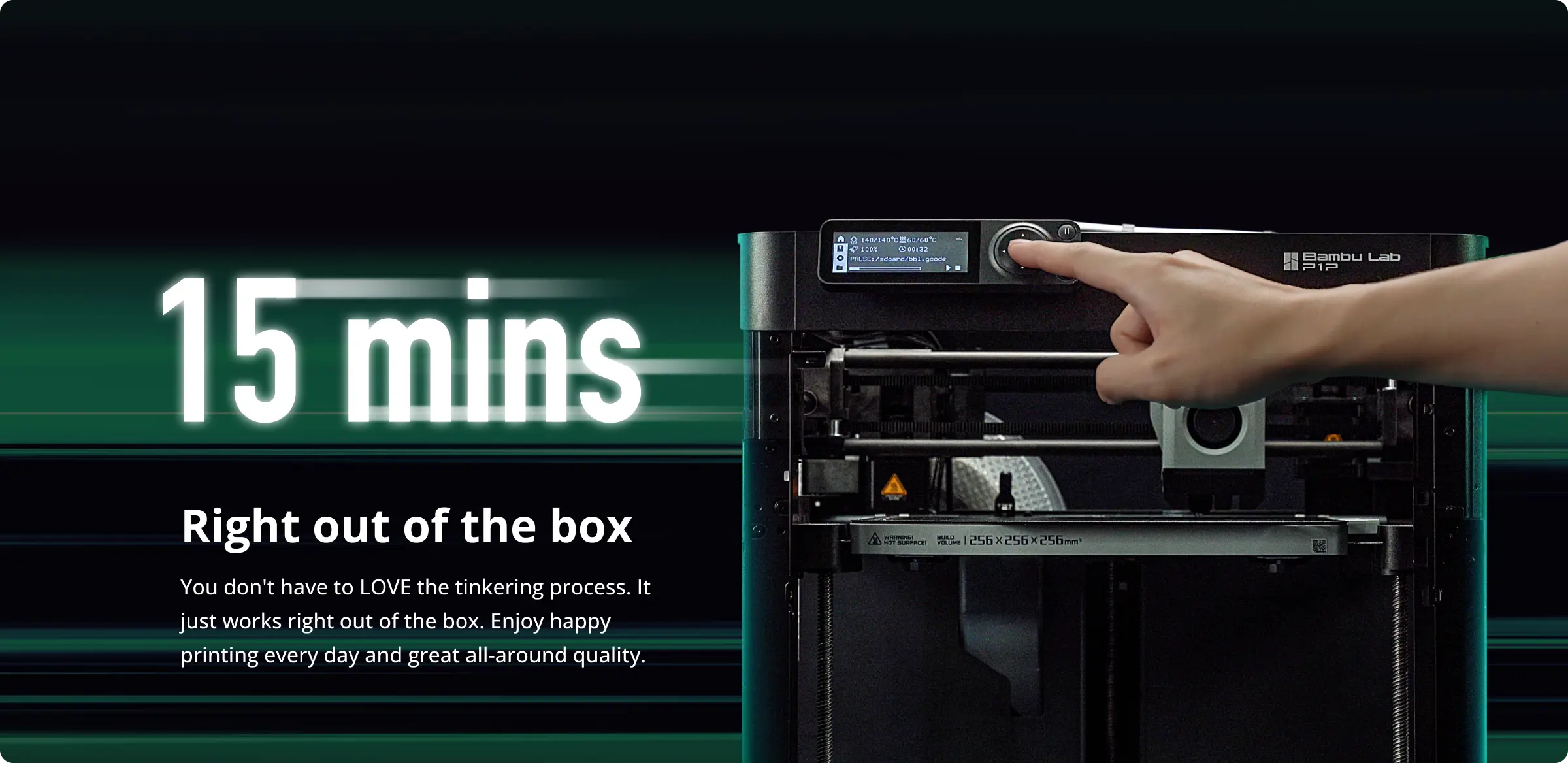 Bamblabs P1P 3d printer comes with Right away unconventional